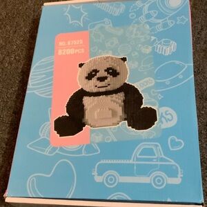 Panda Building Block Set - Black and White